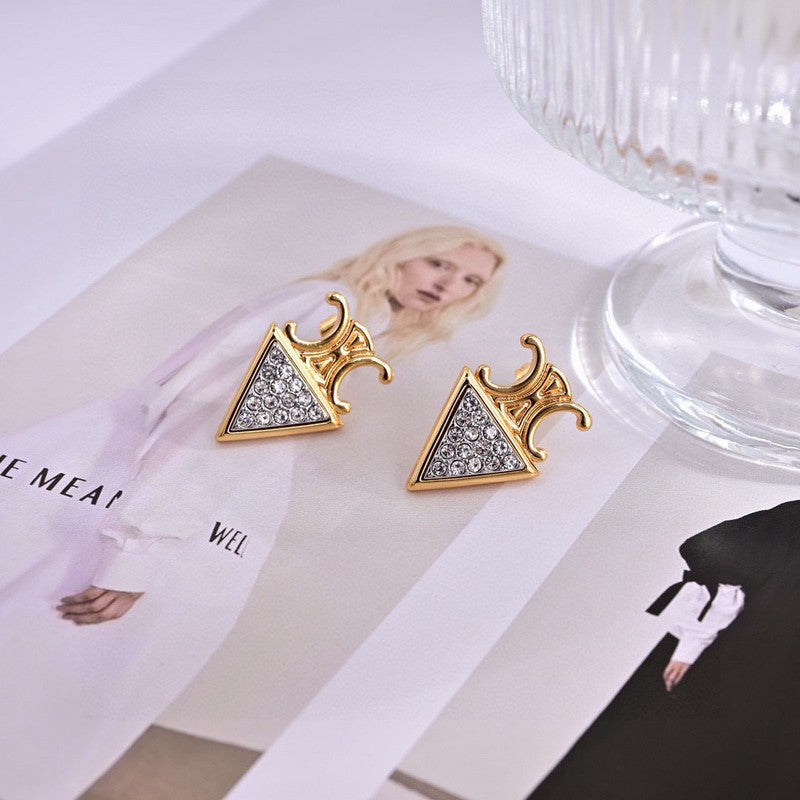 18K CE Coeur Diamond Earrings