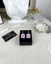 18K CC Pink Bottle Earrings