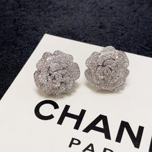 18k CHANEL CC Camellia Earrings