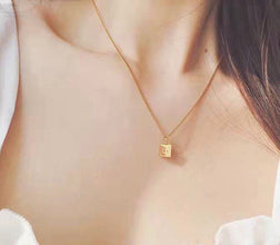 18K CD Lock Necklace