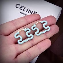 18K Triomphe Color Resin Earrings