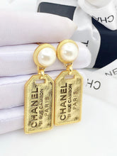 18K CC Paris Pearl Earrings