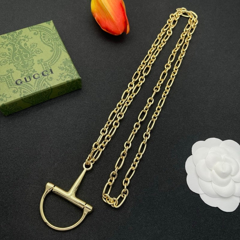 18K GG Gold Chain Link Necklace