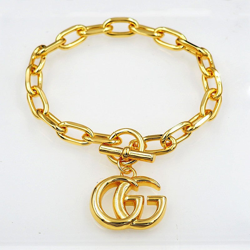 18K GG Interlocking G Gold Bracelet
