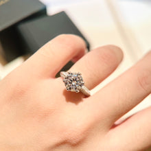 18K T Pavé Tiffany Setting Engagement Ring