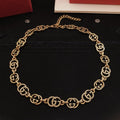 18K GG Vintage Interlocking G Twist Chain Necklace