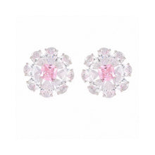 18K Bottega Pink Crystals Earrings