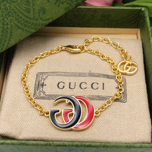 18K Gucci Pink & Black Logo Bracelet