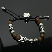 18K Louis Surfin' Brown Beads Bracelet