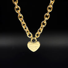 18K T Tag Chain Necklace