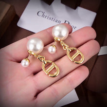 18K CD Pearls Earrings