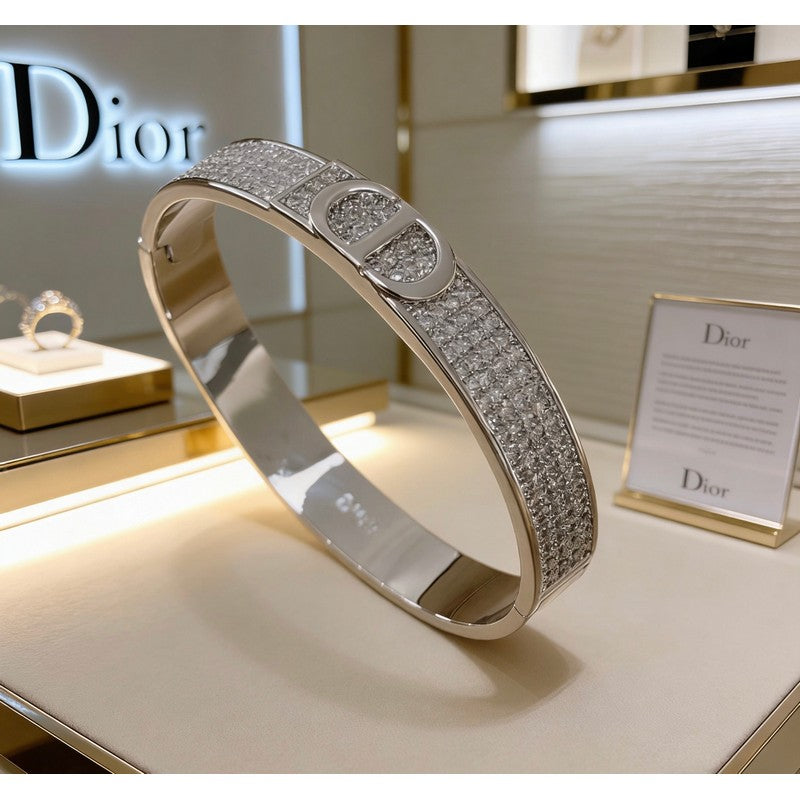 18K CD Diamond Gold Bracelet