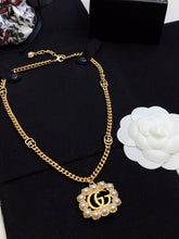 18K Double G Pearl Double G Necklace