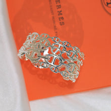 18K Chaine D'Ancre Wide Cutwork H Bracelet