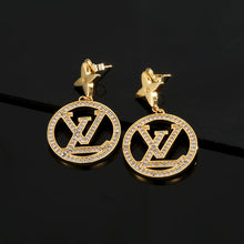 18K Louis Star Pendant Earrings