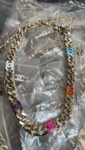 18K CC Color Logo Chain Necklace