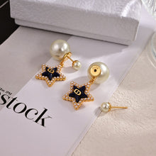 18K CD Tribales Star Pearl Earrings