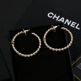 18K CC Crystal Earrings