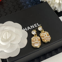 18K  CC Crystals Earrings