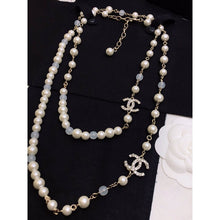 18K CC Long Pearl Necklace