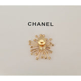 18K CC Sun Flower Diamond Brooch