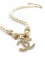 18K CC Pearls Chain Necklace