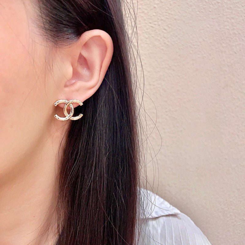 18K CC Vintage Gold Earrings