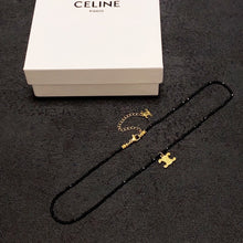 18K Coeur Black Crystals Necklace