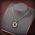 18K Petit CD Crystals Necklace