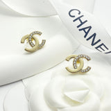 18K CC 25P Gold Earrings
