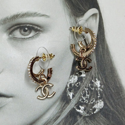 18K CC Vintage Gold Earrings