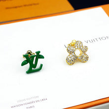 18K Louis Blossom Green Diamond Earrings