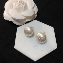 18K CC Pearl Earrings