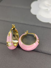 18K Coeur Pink Earrings