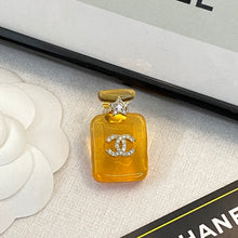 18K CC Perfume Color Bottle Brooch