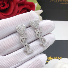 18K Saint Heart Diamonds Earrings