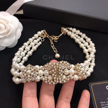 18K CC Pearl Choker Necklace