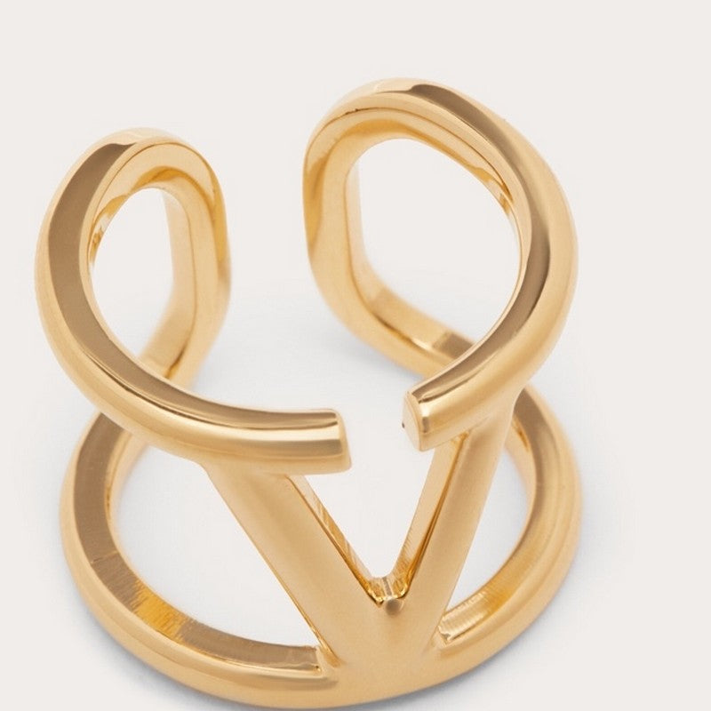 18K VLogo Signature Gold Ring