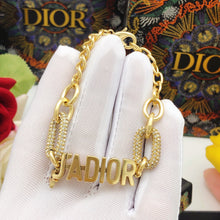 18K CD J'adior Chain Link Bracelet