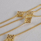 18K Anagram Long Necklace
