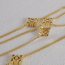 18K Anagram Long Necklace