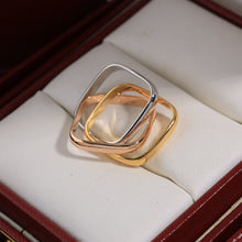 18K Trinity Cushion Ring