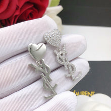 18K Saint Heart Diamonds Earrings