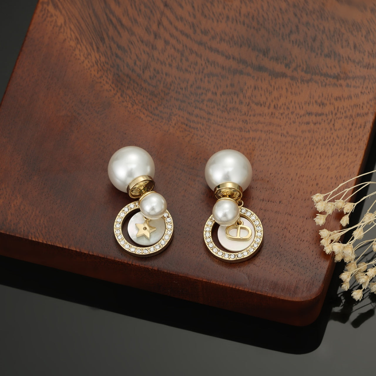 18K CD Tribales Pearl Earrings