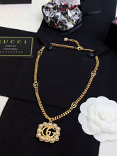 18K Double G Pearl Double G Necklace