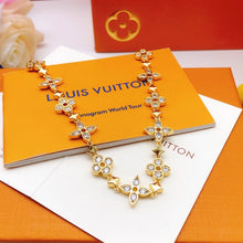 18K Louis Blooming Crystals Necklace