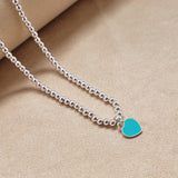 18K Return to Tiffany Heart Tag Bead Necklace