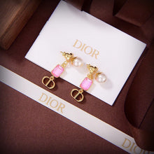 18K Petit CD Crystal Earrings