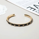 18K CC Open Cuff Bracelet