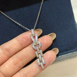 18K Agrafe Diamond Necklace